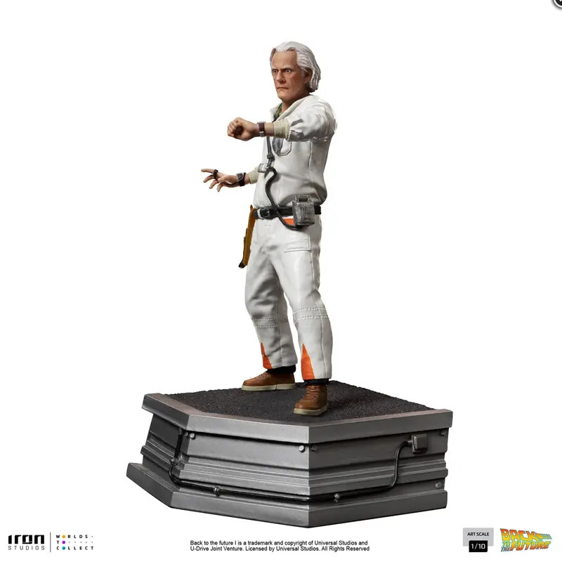 Back To The Future Doc Brown Ep 01 Art Scale 1/10 Statue Christopher Lloyd 1