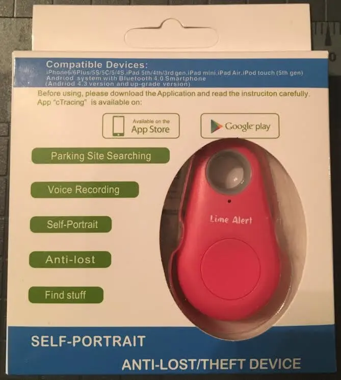 Lime Alert Bluetooth Tracker. 1
