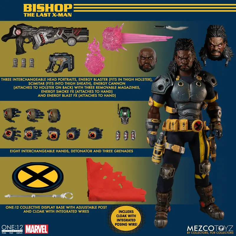 Mezco One:12 Collective Bishop Marvel Universe Action Figure 1