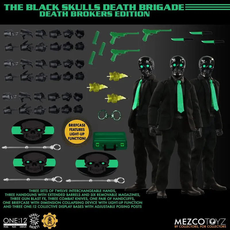 Mezco One:12 Collective Black Skulls Death Brokers 1