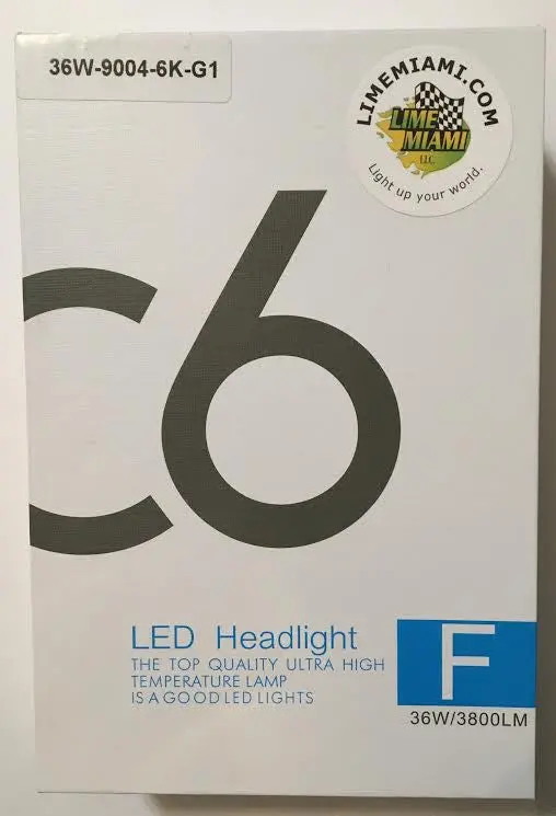 Qmpc Performance Led Replacement C6 Headlight Bulbs 60000 Hour Hid Lighting. 1