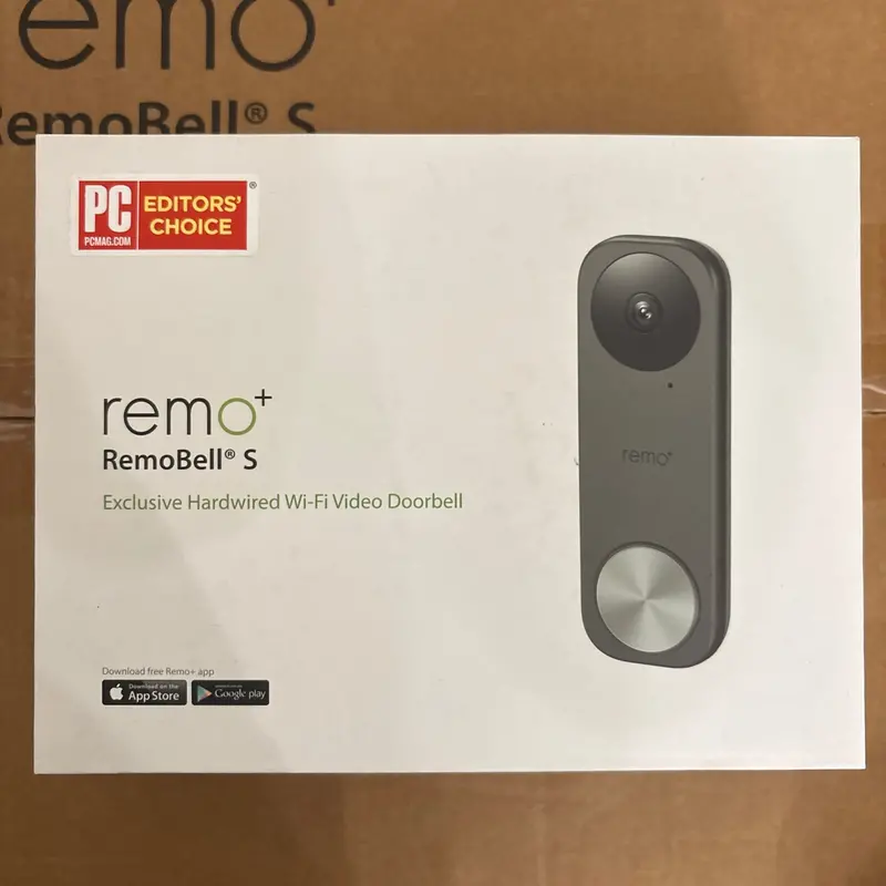 Remo+ Remobell S Wifi Video Doorbell Camera With Hd Video, Motion Sensor, 2-Way Audio 1