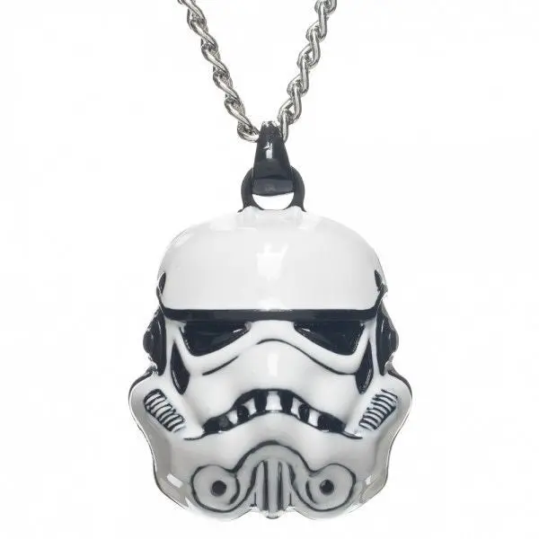 Star Wars 3D Storm Trooper Pendant Necklace 24 In Chain Free Ship 1