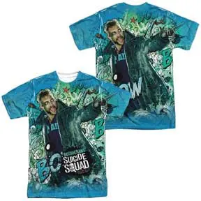 Suicide Squad Boomerang Psychedelic Cartoon Mens Sublimated Tee 1
