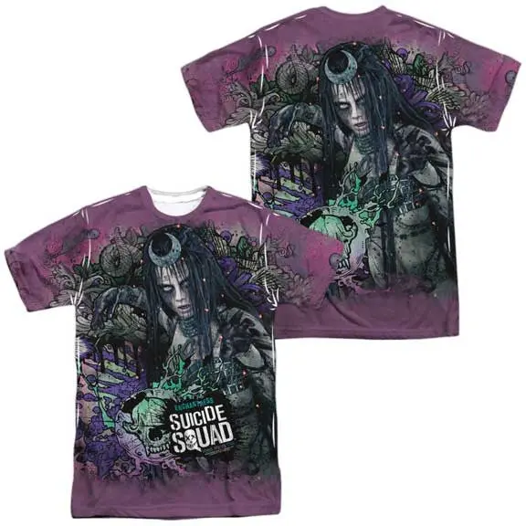 Suicide Squad Enchantress Psychedelic Cartoon Mens Sublimated Tee 1