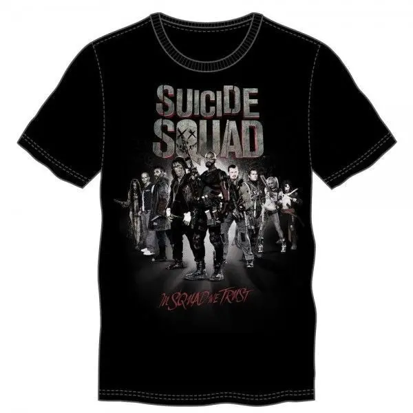 Suicide Squad Group In Squad We Trust Tee Shirt 1