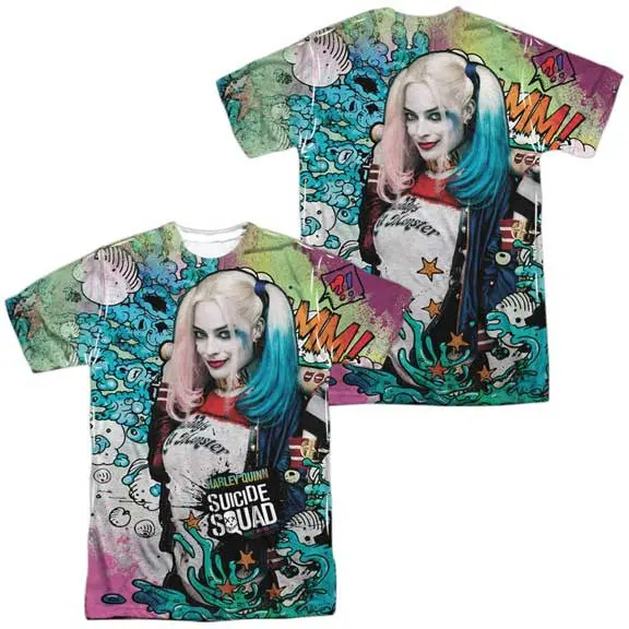 Suicide Squad Harley Quinn Psychedelic Front/Back Print 1