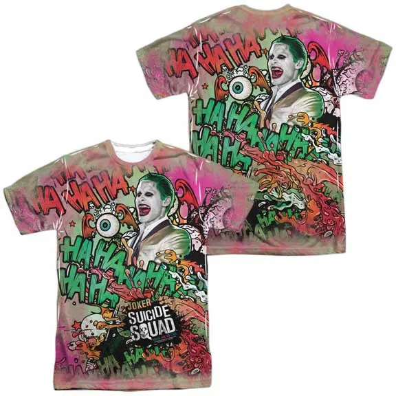 Suicide Squad - Joker Psychedelic Cartoon All Over Print T-Shirt 1