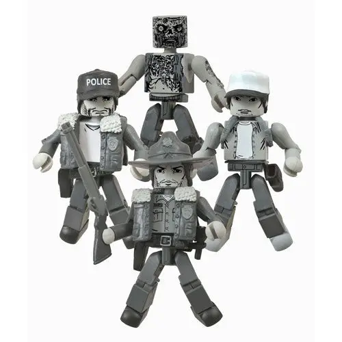 The Walking Dead Days Gone Bye Black And White Minimates Box Set - Sdcc 2014 Exclusive 1