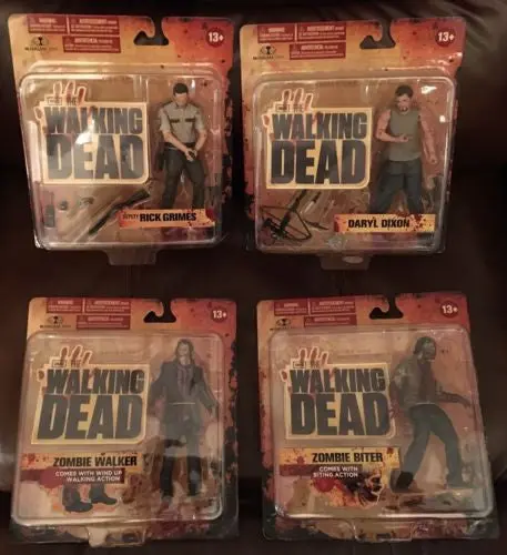 The Walking Dead Series 1 Set (4)  Mcfarlane Action Figures Complete 1