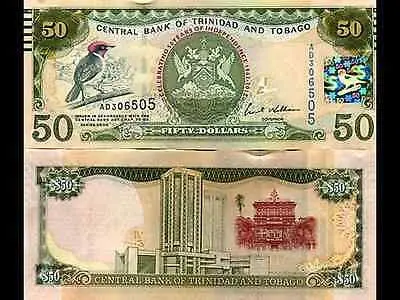 Trinidad And Tobago, 50 Dollars, 2006 (2012), P-New, Unc > Commemorative. 1