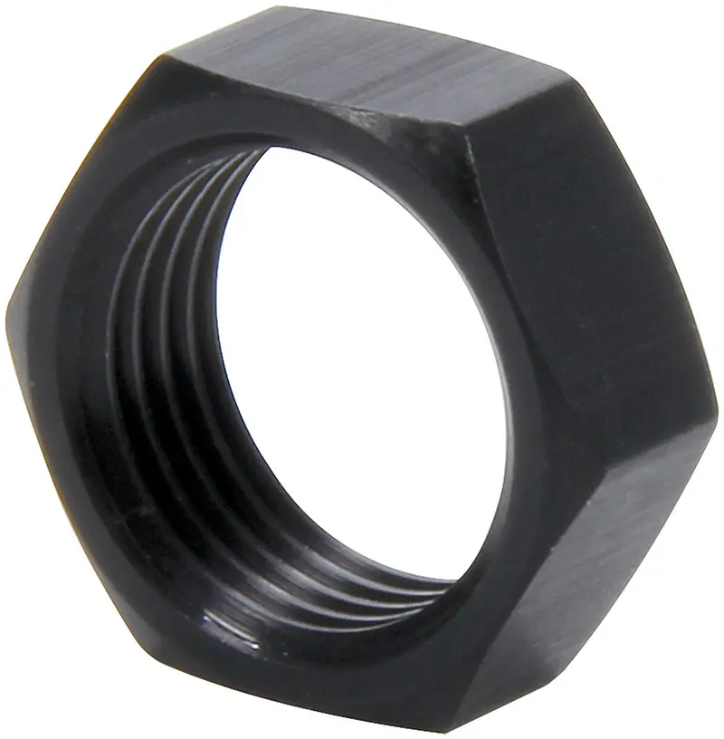 Allstar Performance Thin Od Black Aluminum Jam Nuts – 10-Pack, 5/8-18 Lh (18287-10) 1