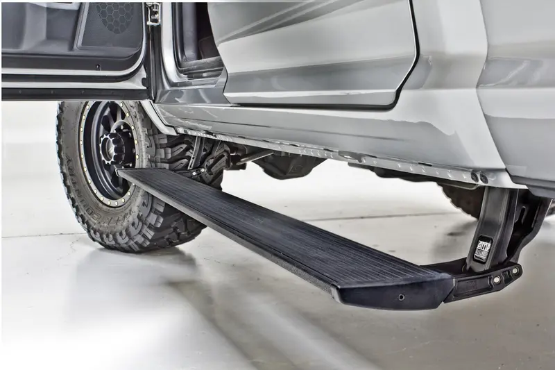 Amp Research 76335-01A Powerstep™ Plug-N-Play System; Incl. Oem Style Illumination; Black; Pair; 1
