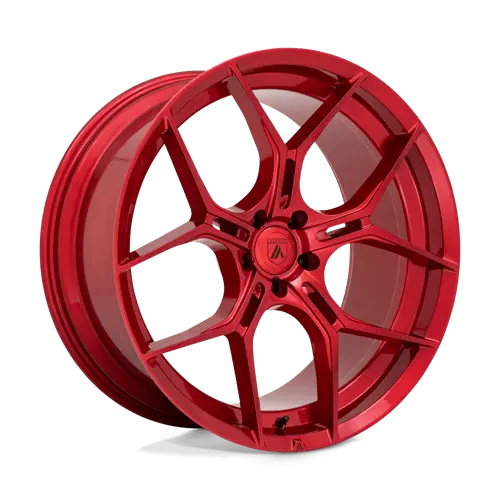 Asanti Ab37 20×9 Inch Forged Wheel – 5×112 Bolt Pattern, Gloss Black With Red Accents, +25Mm Offset 1