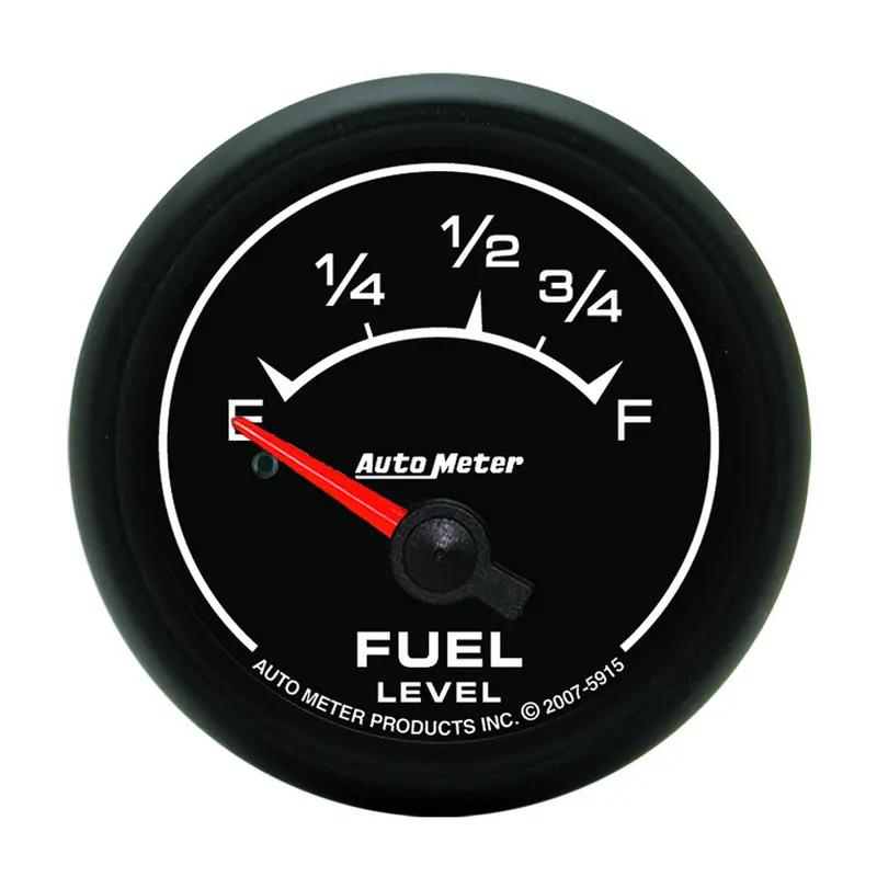 Autometer 5915 Electric Fuel Level Gauge – 2-1/16" Dial, 73–10 Ohm Sender Range 1