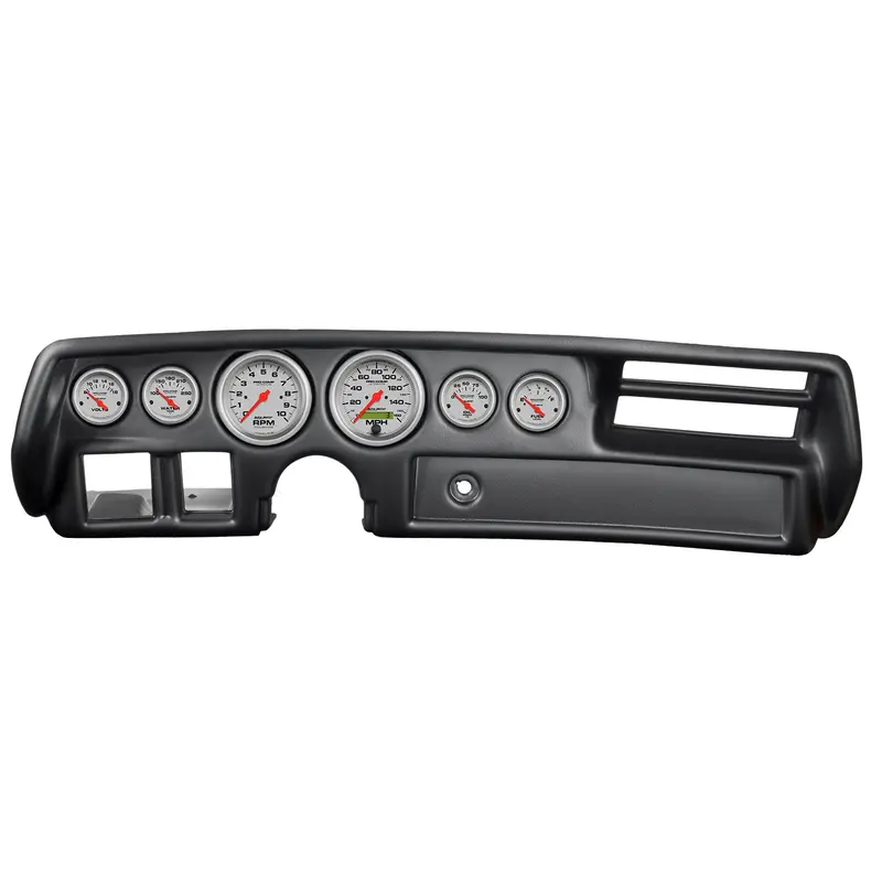 Autometer 7026-Ul Direct-Fit Dash Gauge Kit – For 1970–1972 Chevelle, El Camino & Malibu (Rpm/Mph/Fuel/Oil Pressure/Water Temp/Volt) 1