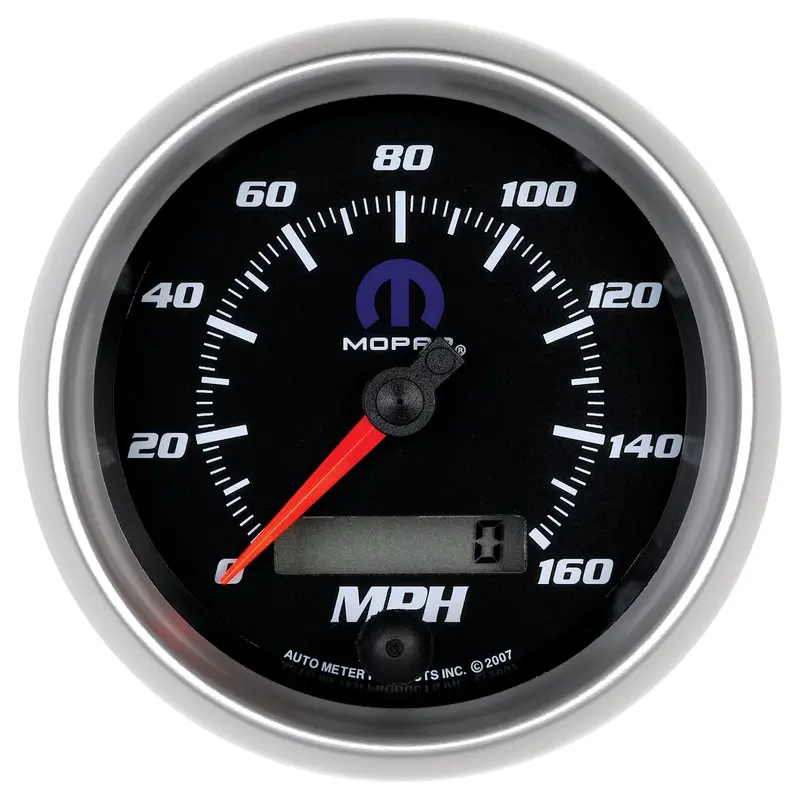 Autometer 880022 Electronic Speedometer – 3-3/8 Inch, 160 Mph Range, Programmable, Black Face – Mopar Compatible 1