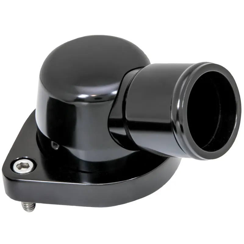 Billet Specialties Ls Thermostat Housing – 15-Degree, Black Anodized, Fits 2010+ Engines (Blk90335) 1