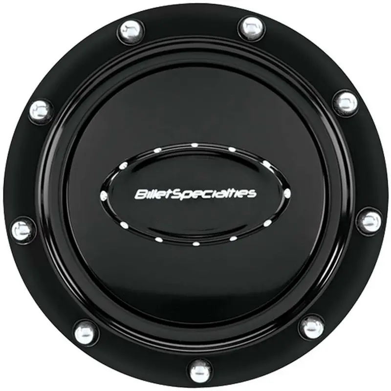 Billet Specialties Riveted Black Anodized Horn Button – Model 32719 1