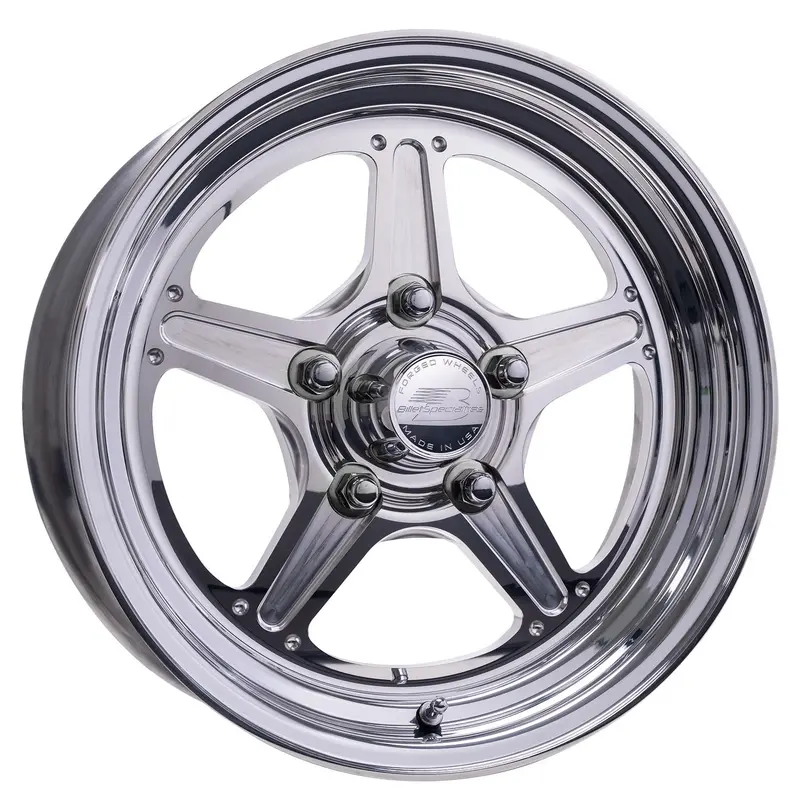 Billet Specialties Rs23540F6122 Street Lite 15X4 Inch Aluminum Wheel With 5X4.75 Bolt Pattern 1