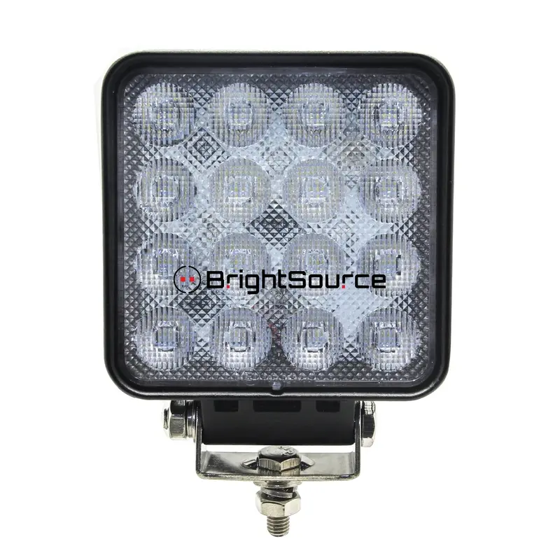 Brightsource 791482F 4-Inch Square Work Light – 48W High-Output Flood Beam, No Harness Included 1
