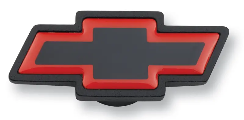 Chevrolet Performance 141-369 Air Cleaner Center Nut – Large Bowtie Logo, Black Crinkle With Red Accent 1