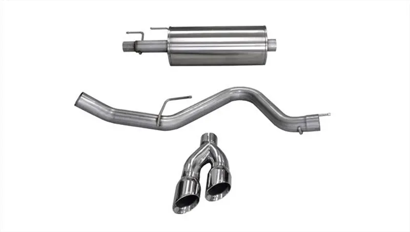Corsa Performance 14836 Cat-Back Exhaust System – 3-Inch Stainless Steel, Single-Side Exit With 4-Inch Polished Tips For 2015–Present Ford F-150 Ecoboost 1