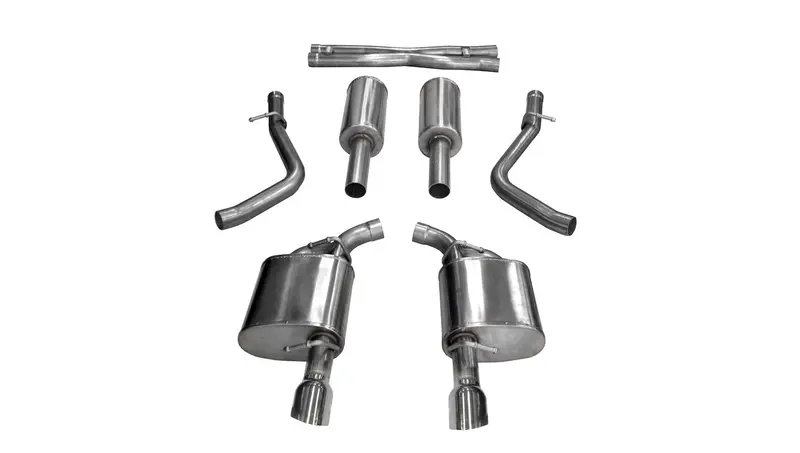 Corsa Performance 21004 Cat-Back Exhaust System – 2017–2018 Dodge Charger 5.7L V8, 4.5" Polished Tips 1