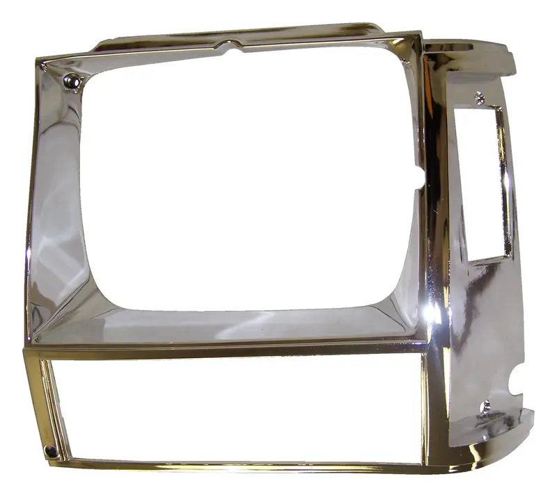 Crown Automotive Chrome Left Headlamp Bezel (Part #55002245) For Jeep 1