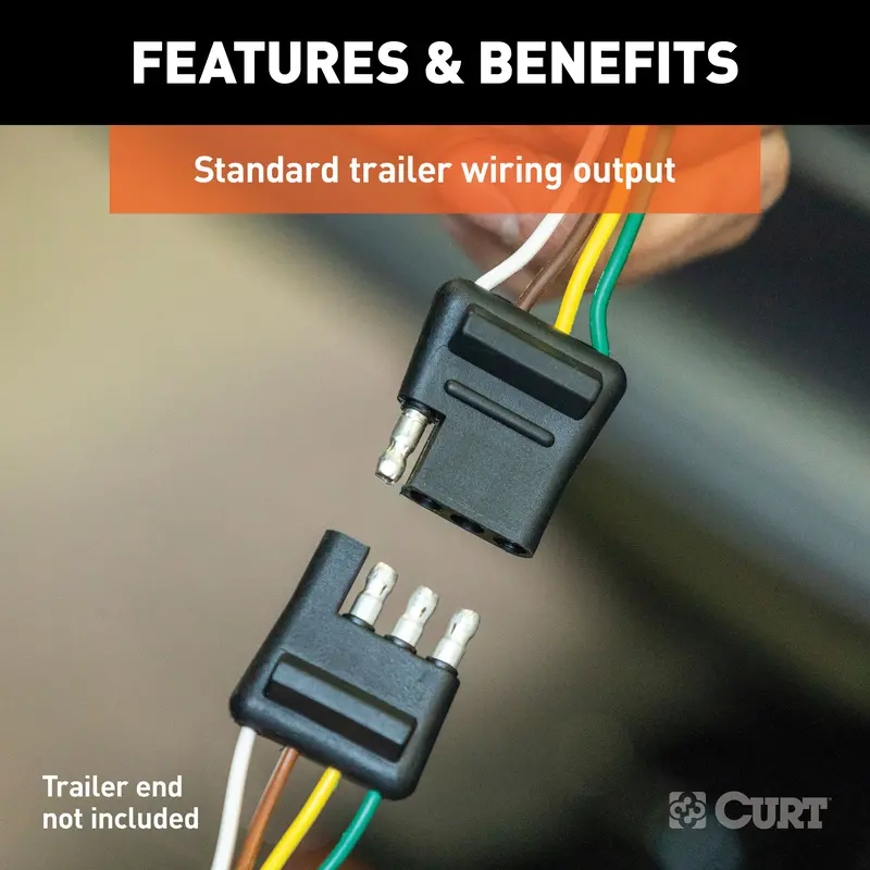 Curt 56177 Custom Vehicle-Specific Wiring Harness – 4-Way Flat Trailer Connector For Select Chevrolet Malibu Ltz/Limited Models 2