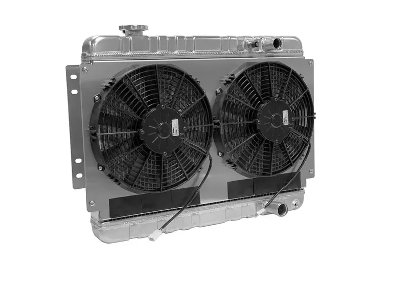 Dewitts 32-6139002M Aluminum Radiator With Electric Fans – Compatible With 1964–1967 Chevrolet Chevelle Ls Swap And Manual Transmission 1