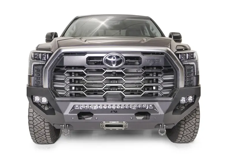 Fab Fours Tt22-X5451-1 Matrix Front Bumper; 2 Stage Black Powder Coated; No Guard; 1