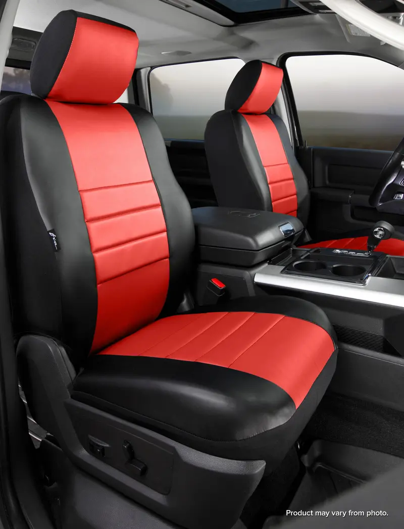 Fia Sl68-19 Red/Black Leatherette Bucket Seat Covers – Leatherlite™ Series 1