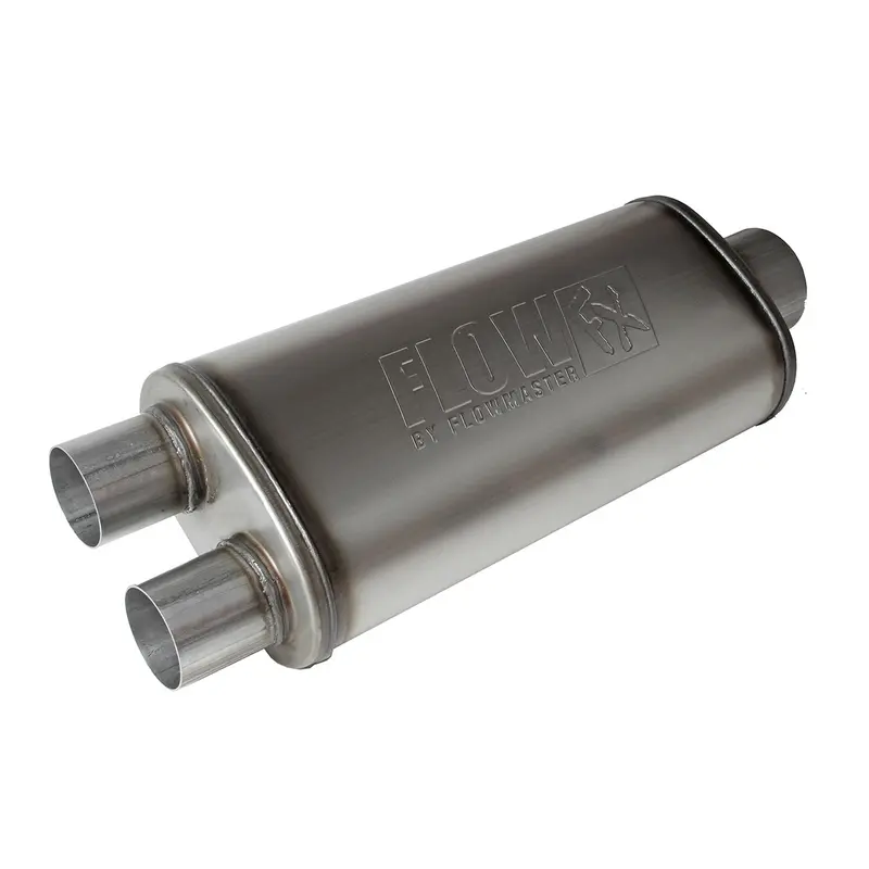 Flowmaster 72587 Flowfx Muffler – 3.5" Center Inlet / 2.5" Dual Outlet, 409 Stainless Steel Construction 1