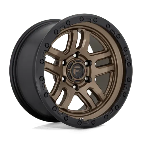Fuel D70217907550 D702 Alloy Wheel – 17X9", 5X5", Matte Bronze With Brushed Bronze Lip 1