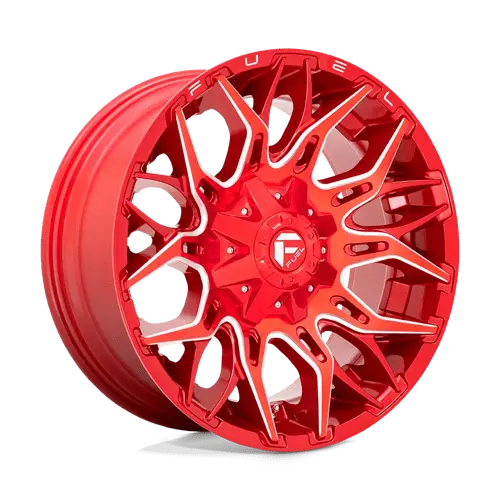 Fuel D771 Series 20X9 Off-Road Wheel – 6X135Mm Bolt Pattern, Gloss Red Machined Face, +01Mm Offset 1