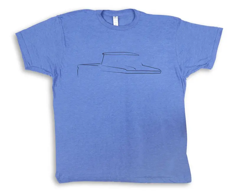 Holley 10298-Mdhol Classic Truck Tee – Medium Blue, Fits 1960–1966 C10 1