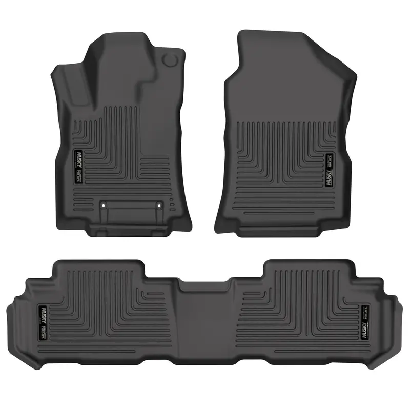Husky Liners Front & Second-Row Floor Mats – All-Weather Protection (95871) 1