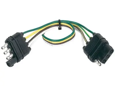 Husky Towing 30170 4-Pin Flat Trailer Wiring Adapter – 18-Inch Lead 1