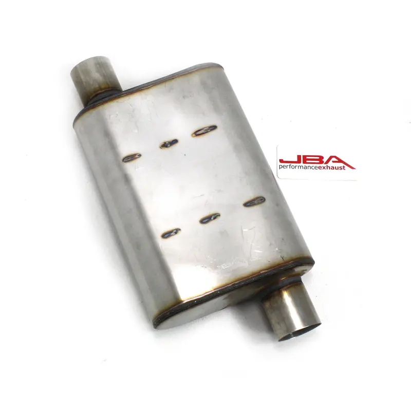 Jba Racing 40-251300 Chambered Muffler – 2.5", 304 Stainless Steel, Offset/Offset Design 1