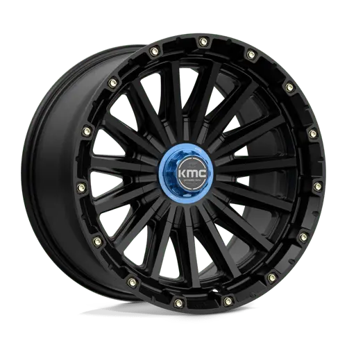 Kmc Km102 17X9 Inch Wheel – 5X5.0/5.5 Bolt Pattern, Satin Black With Machined Face, -12Mm Offset 1
