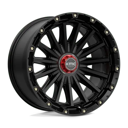 Kmc Km102 17X9 Inch Wheel – 5X5.0/5.5 Bolt Pattern, Satin Black With Machined Face, -12Mm Offset 2