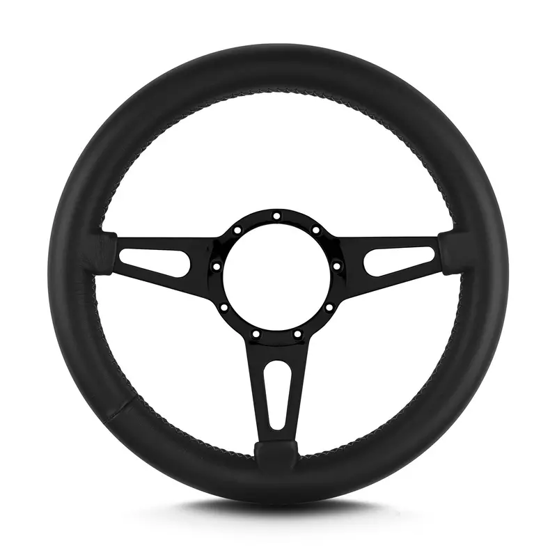 Lokar 85501 Lecarra Mark Iv Supreme Black Steering Wheel – 14" Diameter With Thick Grip 1