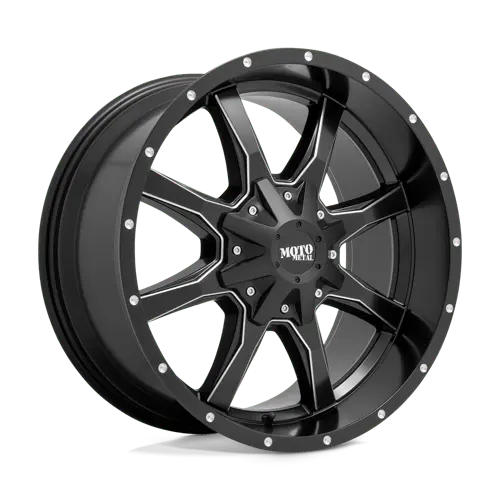 Moto Metal Mo970 17X8 Inch Wheel – 5X5.5/150 Bolt Pattern, Satin Black/Milled (Mo97078086900) 1