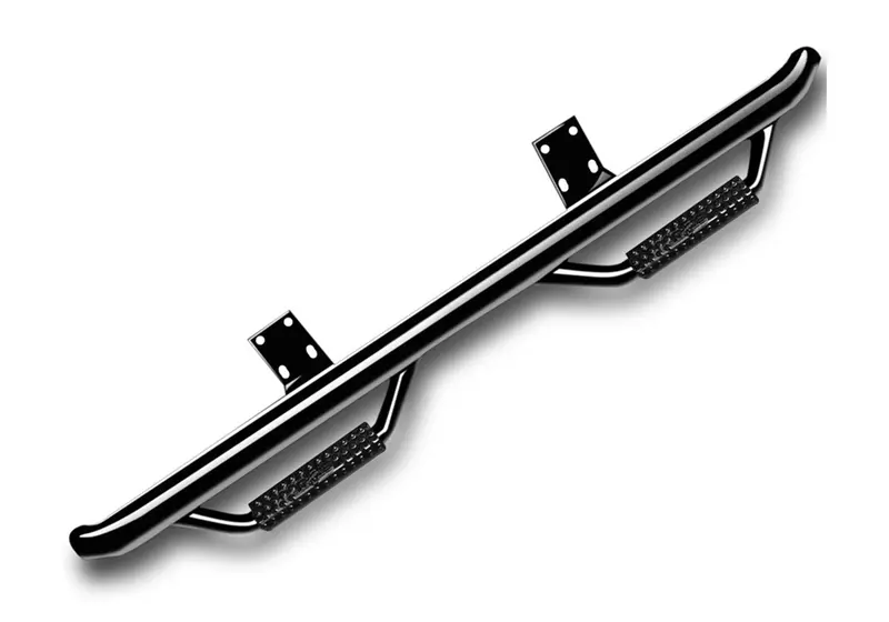 N-Fab D0973Qc Gloss-Black Cab-Mount Nerf Steps For 2009–2015 Ram 1500 Quad Cab 1