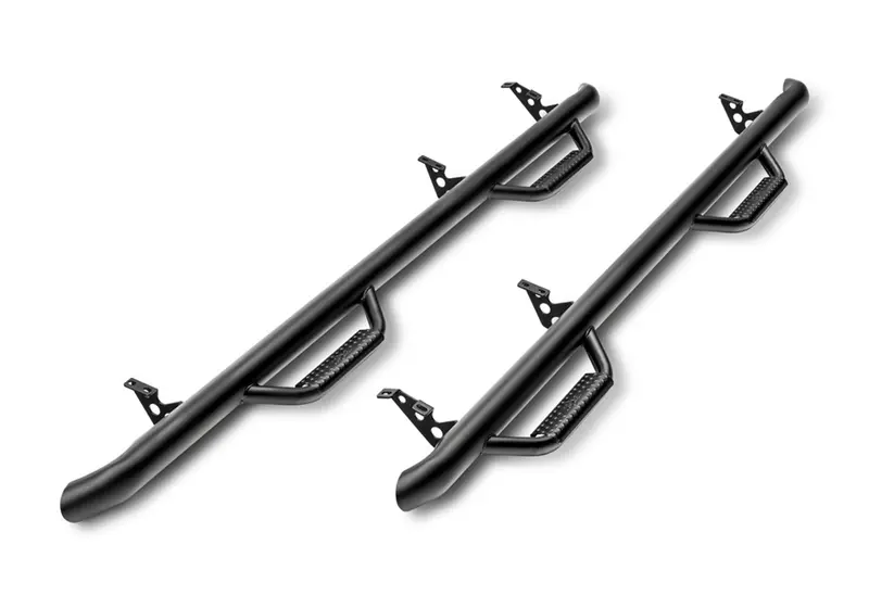 N-Fab W2W Nerf Steps For 2001–2006 Toyota Tacoma (2007 Crew Cab Compatible) – Silver/Sierra Finish, 6'6" Length 1