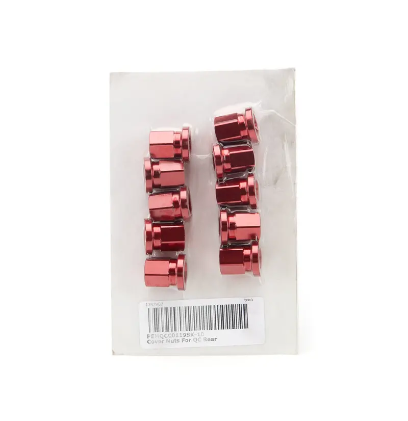 Pem Qcc0119Sk-10 Cover Nuts For Qc Rear Short Red 10 Pack 1