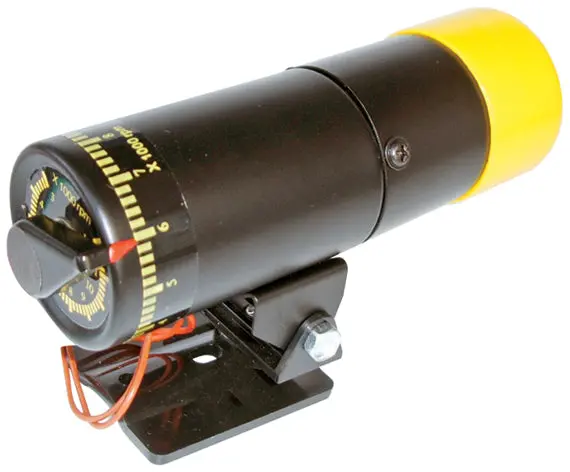Proform 67005C Rpm Shift Light – Standalone Adjustable Tach-Driven Indicator With Black Housing And Yellow Lens 1