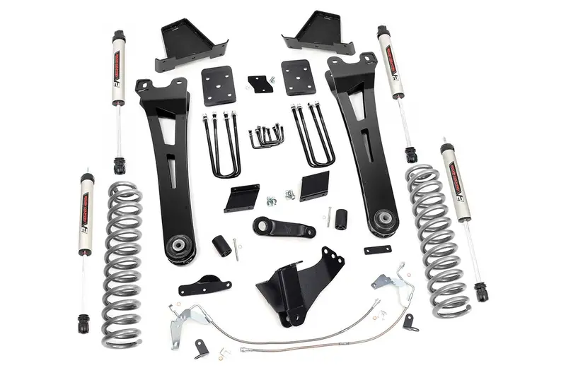 Rough Country 54270 6-Inch Radius Arm Lift Kit For 2015–2016 Ford F-250 – Includes Overload Springs & V2 Shocks 1