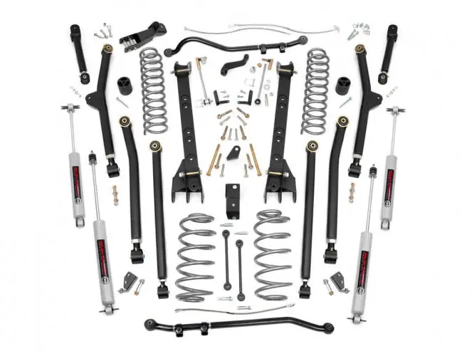 Rough Country 6-Inch Long-Arm Lift Kit (63122) For 2004–2006 Jeep Wrangler Unlimited Tj 1